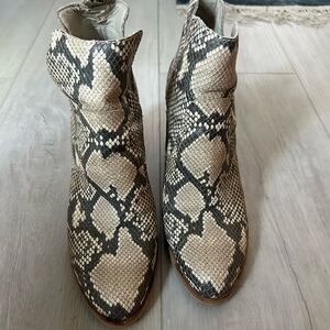 Dolce Vita snake skin booties